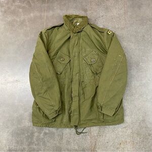 VTG Canadian Military MK2 Field Jacket 1982 OG107 Combat Coat Olive Drab Lined L